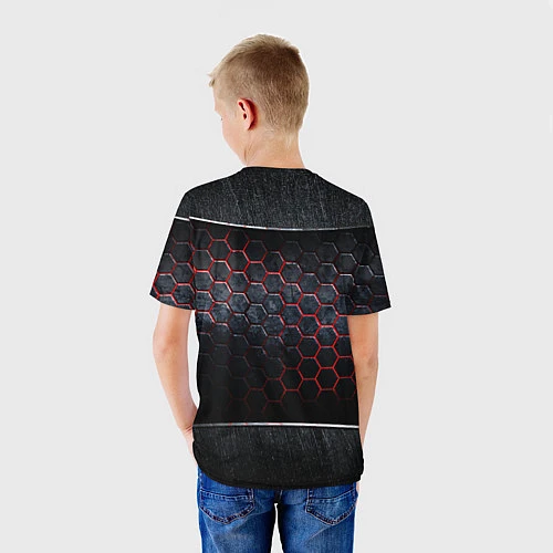 Детская футболка Игра в кальмара 3D Black Red / 3D-принт – фото 4