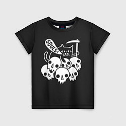 Детская футболка Кот - Жнец