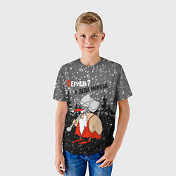 Футболка детская Веришь? в Деда Мороза, цвет: 3D-принт — фото 2