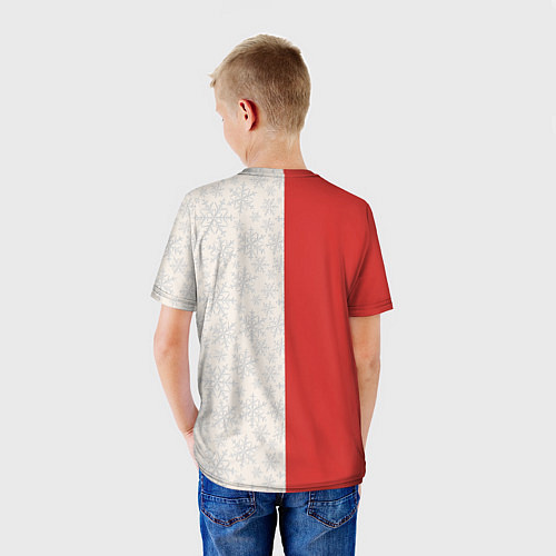 Детская футболка Дед Мороз селфи / 3D-принт – фото 4