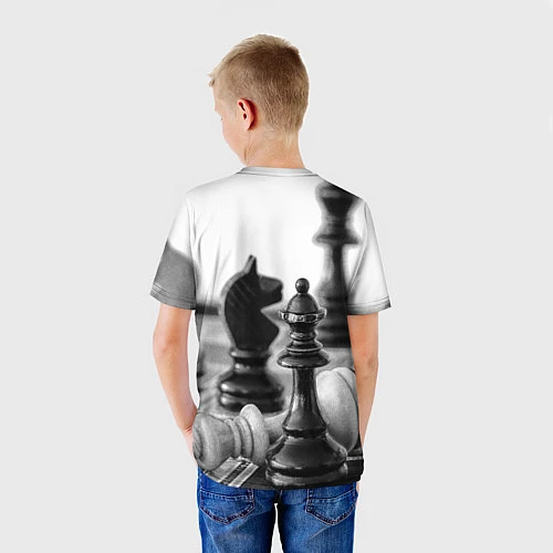 Детская футболка Шах и мат Шахматы / 3D-принт – фото 4