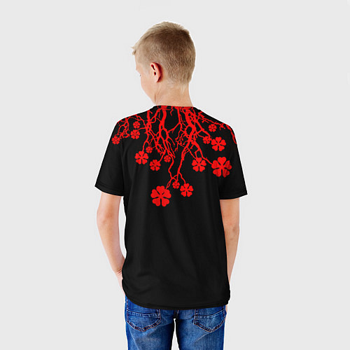 Детская футболка Дерево с Чёрный клевером / 3D-принт – фото 4