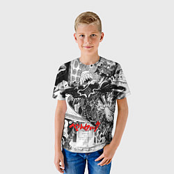 Футболка детская АНИМЕ БЕРСЕРК BERSERK, цвет: 3D-принт — фото 2