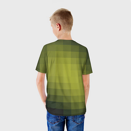Детская футболка Милитари мозаика / 3D-принт – фото 4