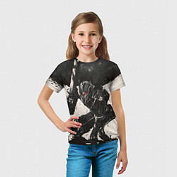 Футболка детская BERSERK ILLUSTRATION БЕРСЕРК, цвет: 3D-принт — фото 2