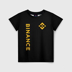 Детская футболка БИНАНС ЛОГО КАРБОН BINANCE LOGO