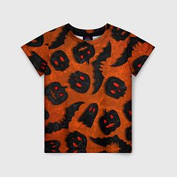 Детская футболка Halloween print