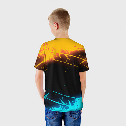 Детская футболка Атака Титанов: Подсветка Неона / 3D-принт – фото 4