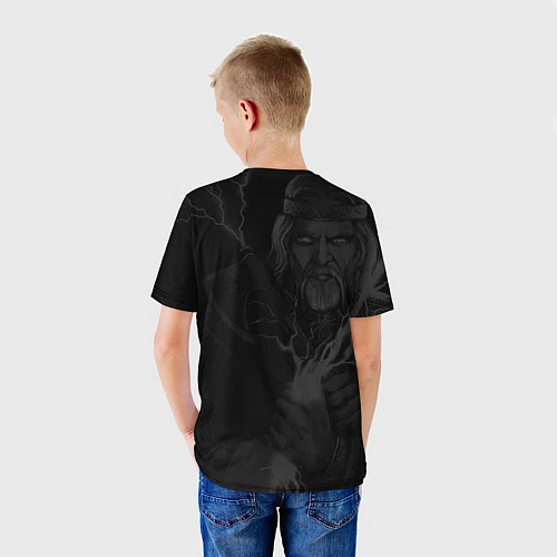 Детская футболка Перун Славянский бог / 3D-принт – фото 4