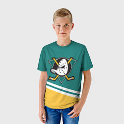 Футболка детская Анахайм Дакс, NHL, цвет: 3D-принт — фото 2