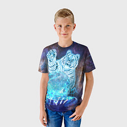 Футболка детская Звездный тигр, цвет: 3D-принт — фото 2