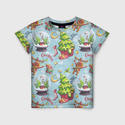 Детская футболка Merry Christmas Pattern