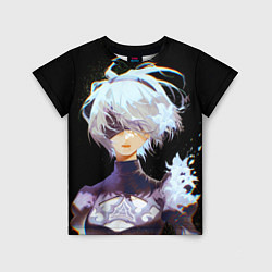 Детская футболка Венецианская девушка Nier automata 2b