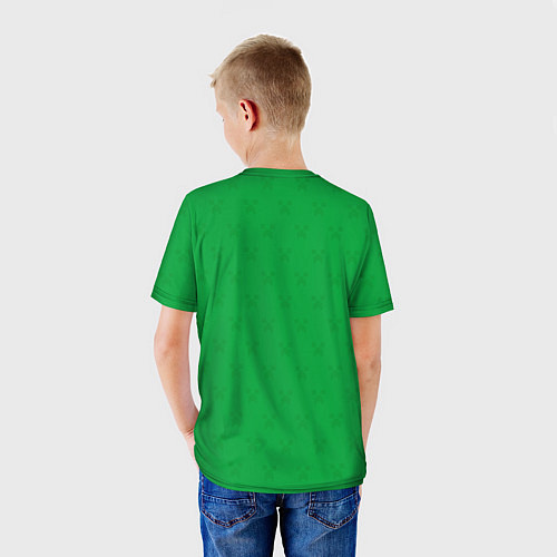 Детская футболка Железный Голем - Minecraft / 3D-принт – фото 4