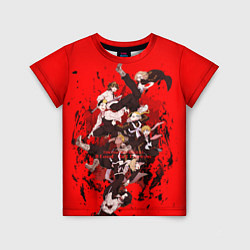 Детская футболка Токийские мстители Главные герои в кровавом водоро