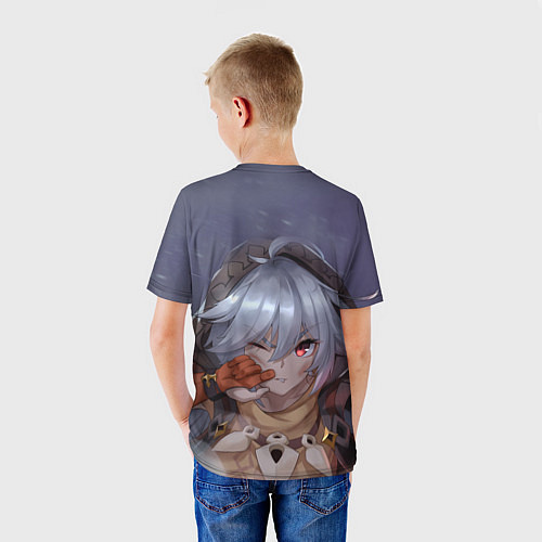 Детская футболка Genshin Impact: Razor Genshin / 3D-принт – фото 4
