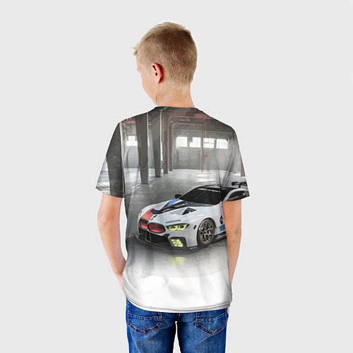 Детская футболка BMW Motorsport Mission 8 / 3D-принт – фото 4