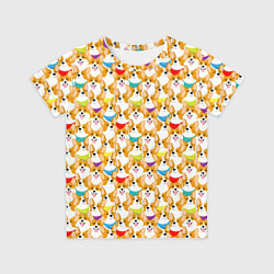 Футболка детская Вельш-Корги Пемброк, цвет: 3D-принт