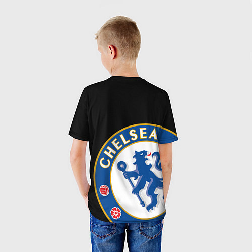 Детская футболка ЧЕЛСИ CHELSEA BIG LOGO / 3D-принт – фото 4