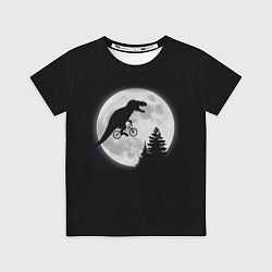 Футболка детская T-REX НА ЛУНЕ, цвет: 3D-принт