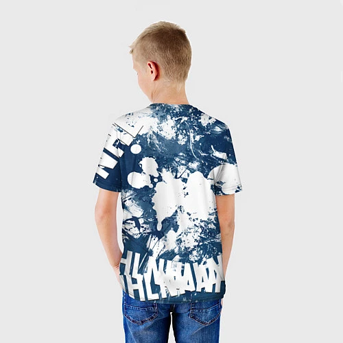 Детская футболка Коламбус Блю Джекетс, Columbus Blue Jackets / 3D-принт – фото 4