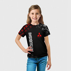 Футболка детская MITSUBISHI SAMURAI JAPAN STYLE ИЕРОГЛИФЫ, цвет: 3D-принт — фото 2