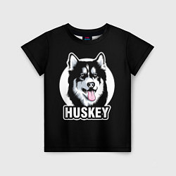 Детская футболка Собака Хаски Husky