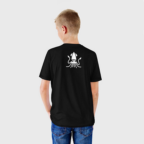 Детская футболка Игра в кальмара: логотип с кальмаром / 3D-принт – фото 4