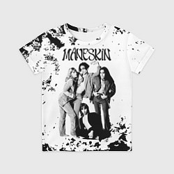 Футболка детская Maneskin Монэскин, рок - группа, цвет: 3D-принт