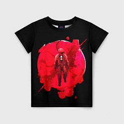 Детская футболка Космонавт на кровавой луне