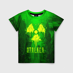 Детская футболка STALKER LOGO RADIATOIN NEON TOXIC