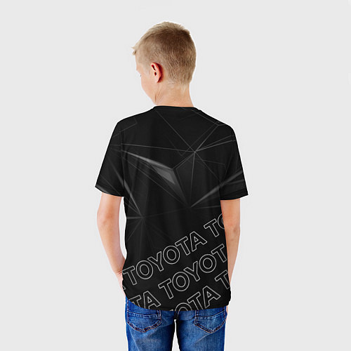Детская футболка TOYOTA SPORT ГЕОМЕТРИЯ / 3D-принт – фото 4