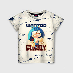 Детская футболка SONIC WANTED СОНИК