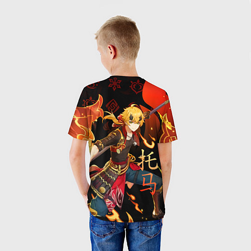 Детская футболка Геншин импакт: Тома / 3D-принт – фото 4