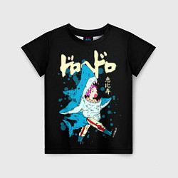 Детская футболка DOROHEDORO: Эбису в костюме акулы