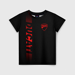 Детская футболка DUCATI BLACK RED LINE
