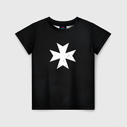 Детская футболка Черные Храмовники раскраска доспеха
