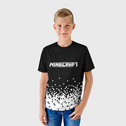 Футболка детская Minecraft Майнкрафт логотип, цвет: 3D-принт — фото 2