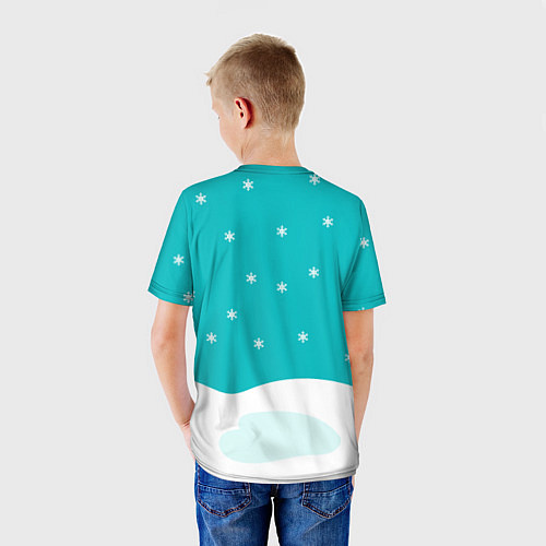 Детская футболка Маленький тигренок в кармане / 3D-принт – фото 4