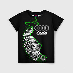 Детская футболка Audi quattro череп