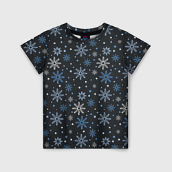 Детская футболка Снежинки
