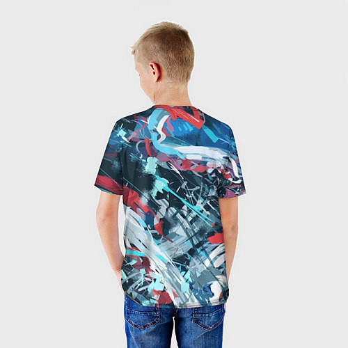 Детская футболка Abstraction design pattern / 3D-принт – фото 4