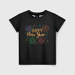 Детская футболка Fireworks Explosinons Happy New Year