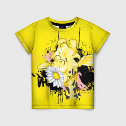 Детская футболка Жирафа с герберой