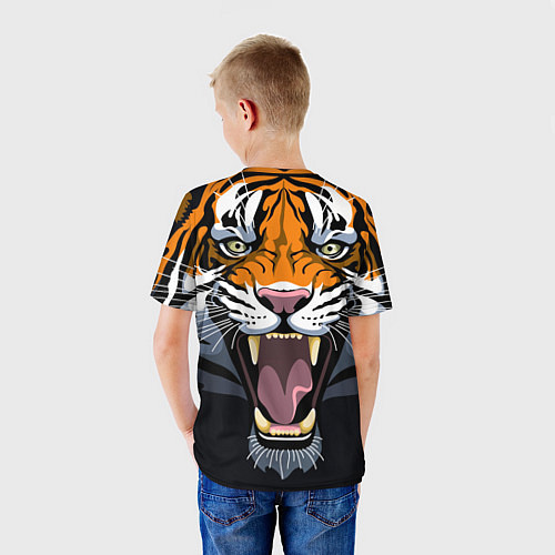 Детская футболка С Новым 2022 годом! Тигр / 3D-принт – фото 4