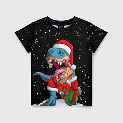 Детская футболка Новогодний Динозавр