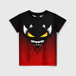 Детская футболка Geometry Dash: Demon Smile