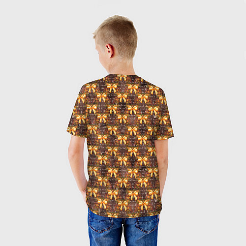 Детская футболка Бантики паттерн / 3D-принт – фото 4