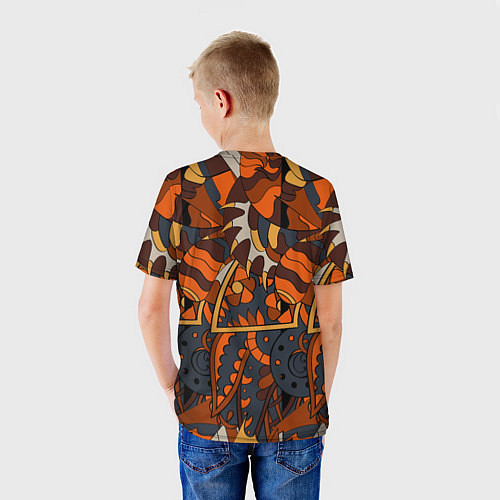Детская футболка Абстрактные текстуры / 3D-принт – фото 4