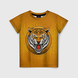 Детская футболка Голова свирепого тигра